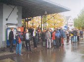 people waiting